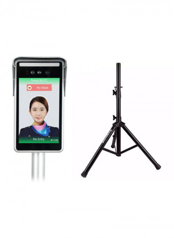 OEM Facial Recognition Temperature Detection Recording System 2.52x1.36x26cm Black/Grey
