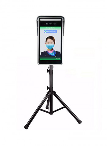 OEM Facial Recognition Temperature Detection Recording System 2.52x1.36x26cm Black/Grey