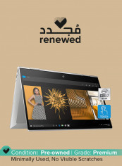 Renewed - Envy X360 dr1010nr (2020) Laptop With 15.6-Inch Touchscreen Display, Intel Core i7 Processor/10th Gen/8GB RAM/512GB SSD/Intel UHD Graphics With English/Arabic Keyboard Silver