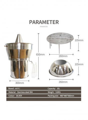 Alcohol Essential Oil Distiller SILVER 10L