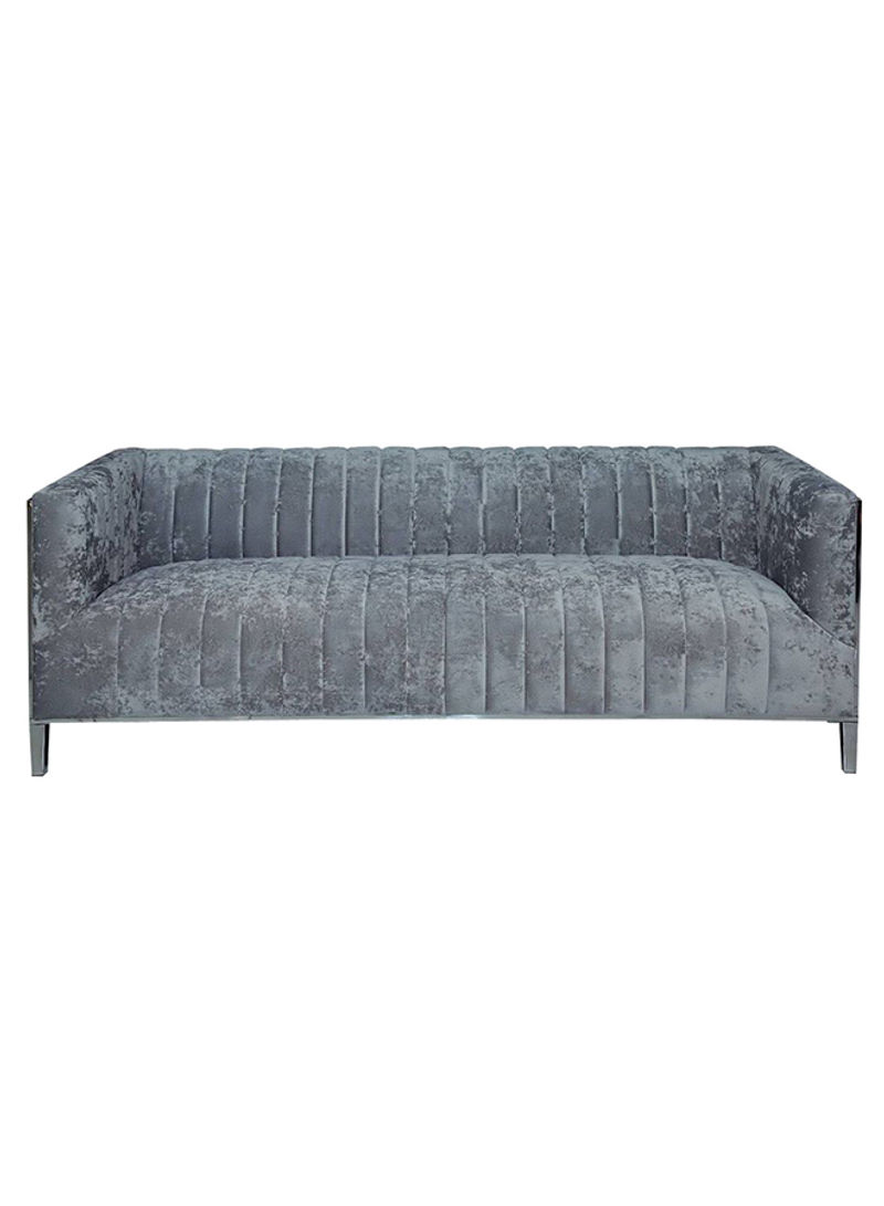 Brazzaville 3-Seater Sofa Grey