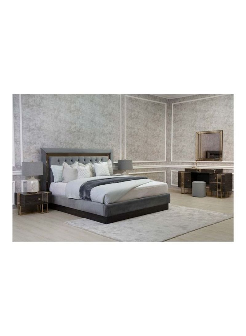 5-Piece Bedroom Furniture Set Grey