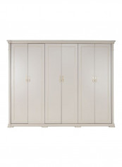 Zakiya Wooden Wardrobe Beige 276x61.5x217.5cm