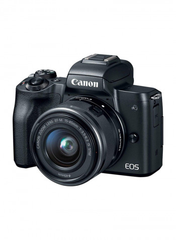 Canon EOS M50 Mirrorless Digital Camera 24.1MP 4K UHD With 15-45 mm Lens And Accessories