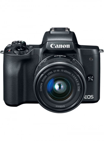 Canon EOS M50 Mirrorless Digital Camera 24.1MP 4K UHD With 15-45 mm Lens And Accessories