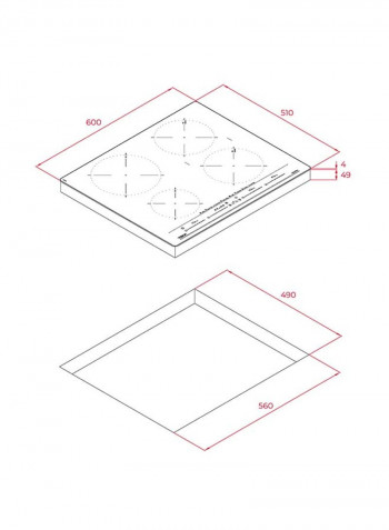 Izc 64630 Wh Mst Induction Hob With Direct Functions Multislider And 4 Cooking Zones In 60 Cm 112500027 White