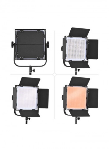 3-Piece LED Video Light Panel With Stand 78inch White