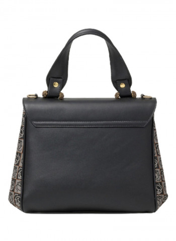 Iris Insect Detail Shoulder Bag Black/Grey/Gold