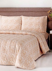 VER1969 Garda Print Bedspread Cotton Yellow 240x260cm
