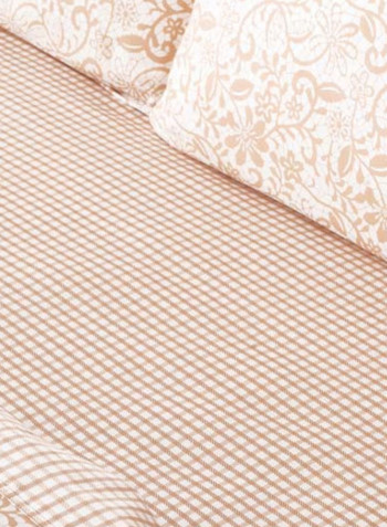 VER1969 Garda Print Bedspread Cotton Yellow 240x260cm