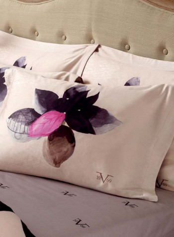 Versace 19.69 "Ninfea" Bedspread Satin 240x260Cm Cotton Multicolour 240x260cm