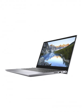 Inspiron 5406 Convertible 2-in-1 Laptop With 14" Display, 11th Gen Intel Core i7-1165G7, 16GB RAM, 512GB SSD, Eng/Ar KB, Intel Iris Plus Graphics, WIN10 Grey