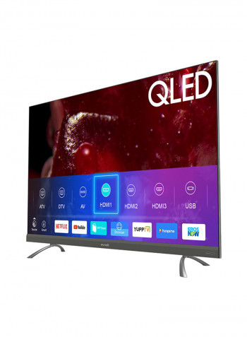 75 Inch 4K QLED Android Smart Tv With Bulit in Evvo Sound bar 75EV350QA Black