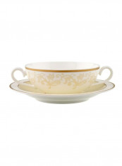 12-Piece Ivoire Soup Cup With Saucer Set White/Gold/Beige reviews 12-Piece Ivoire Soup Cup With Saucer Set White/Gold/Beige