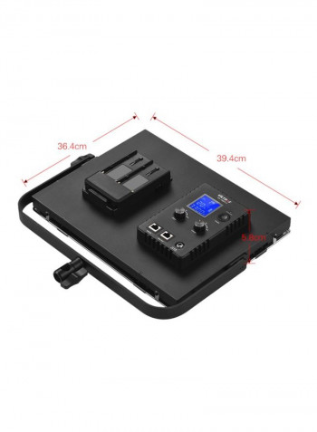 Professional Slim Metal LED Video Light Black