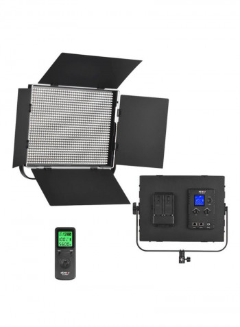 Professional Slim Metal LED Video Light Black
