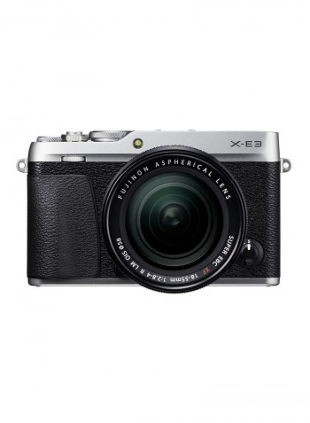 X-E3 24.3 MP Mirrorless Digital Camera With XF 18-55mm Lens Silver