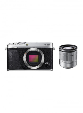 X-E3 24.3 MP Mirrorless Digital Camera With XF 18-55mm Lens Silver