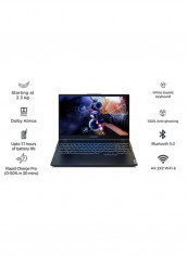 Legion 5 Gaming Laptop With 15.6-Inch Display, Core i7-10750H Processer/8GB RAM/512GB SSD/4GB Nvidia GTX 1650 Graphics Card Black