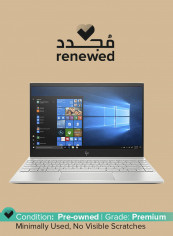Renewed - Envy 13-ah1001ne (2019) Laptop With 13-Inch Display, Intel Core i7 Processor/8th Gen/8GB RAM/1TB SSD+HDD/1GB Intel UHD Graphics With English/Arabic Keyboard Silver