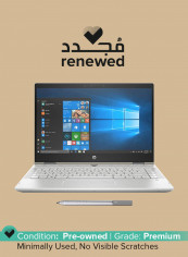 Renewed - Pavilion X360 14-cd0003ne (2019) 2 in 1 Laptop With 14-Inch Display, Intel Core i7 Processor/8th Gen/12GB RAM/1TB HDD + 128GB SSD/Nvidia GeForce MX Series Graphics With English/Arabic Keyboard Silver