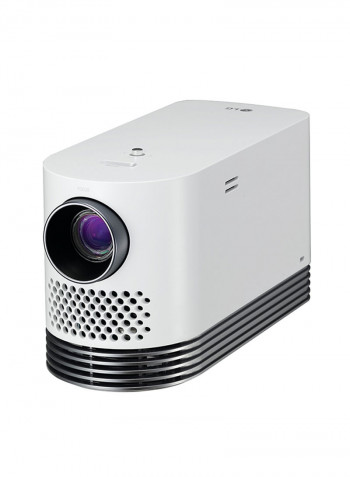 Portable Full HD LED 2000 Lumens Projector HF80LG White