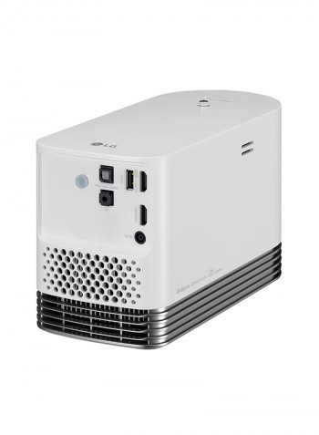 Portable Full HD LED 2000 Lumens Projector HF80LG White