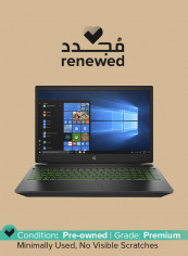 Renewed - Pavilion 15-CX0008CA (2020) Gaming Laptop With 15.6-Inch Display, Intel Core i7 Processor/8th Gen/16GB RAM/512GB SSD/4GB Nvidia GTX 1050 Graphics Black