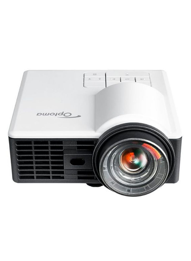 Portable Mini LED Projector ML1050ST+ White/Black