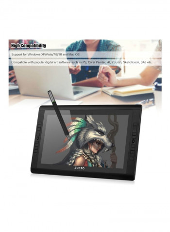 HD IPS Graphic Tablet Black