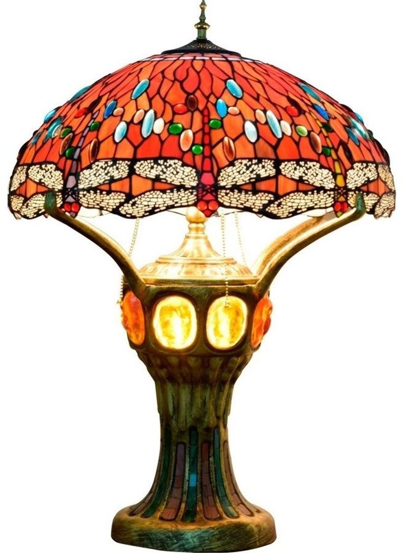 Decorative Vintage Style Table Lamp Multicolour