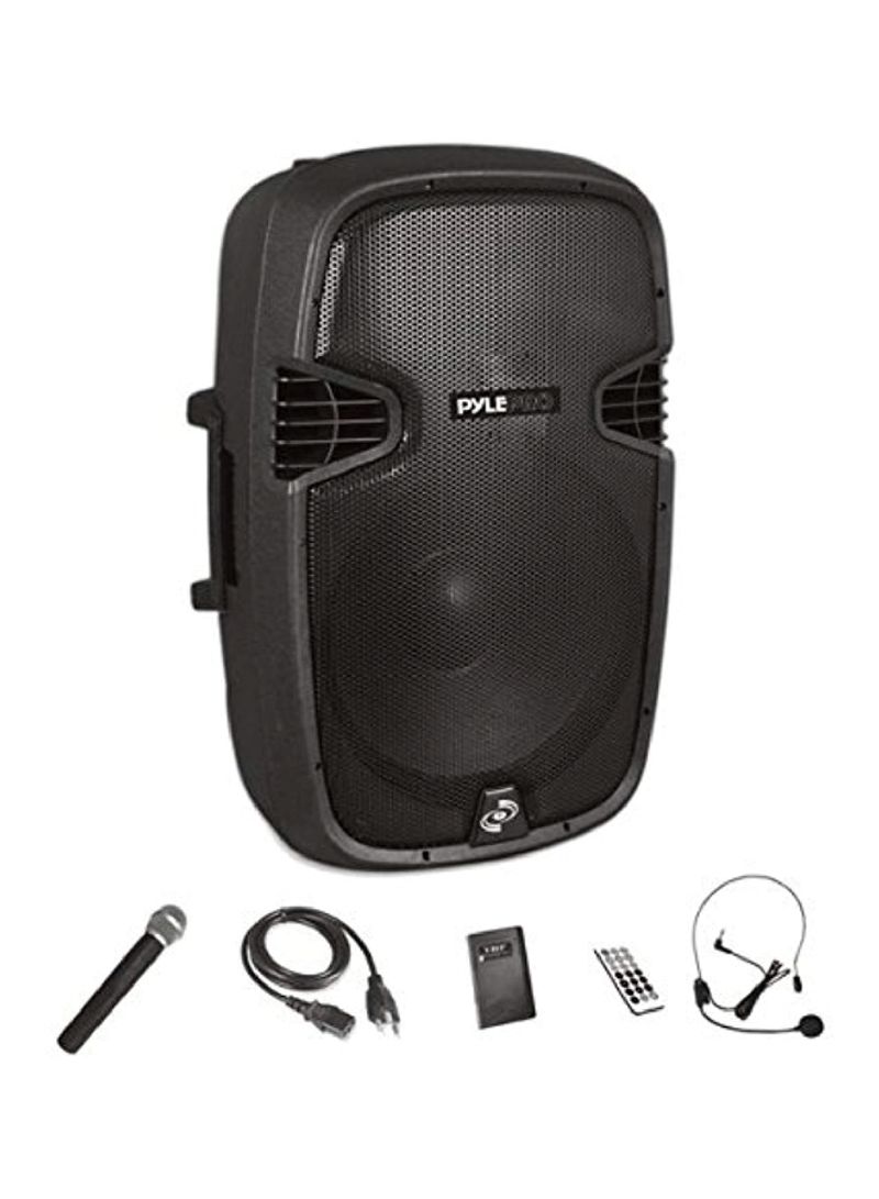 Portable Wireless Bluetooth PA Speaker System Black
