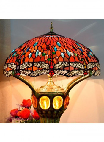 Retro Creative Stained Glass Lighting Table Lamp Multicolour 75x57x57centimeter