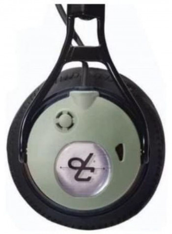 On-Ear Aviation Headphones With Mic Black/Green