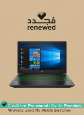 Renewed - Pavilion (2021) 15-bc414nq Gaming Laptop With 15.6-Inch Display, Intel Core i5 Processor/8th Gen/32GB RAM/2TB SSD+HDD/4GB Nvidia GTX 1050 Graphics Black