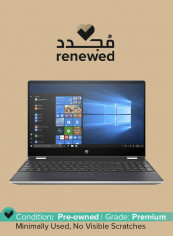 Renewed - Pavilion X360 (2019) Convertible Laptop With 15.6-Inch Touchscreen Display, Intel Core i7 Processor/8th Gen/8GB RAM/512GB SSD/Intel UHD Graphics With English/Arabic Keyboard Silver