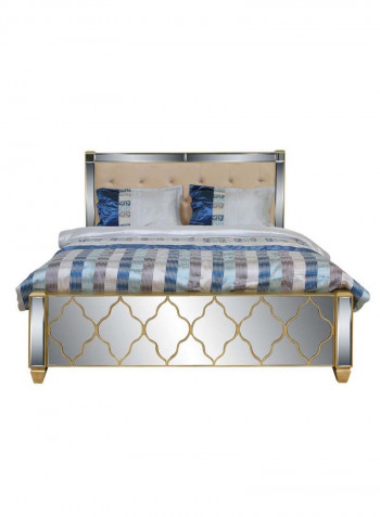 Dubai Collection Bed Silver/Gold