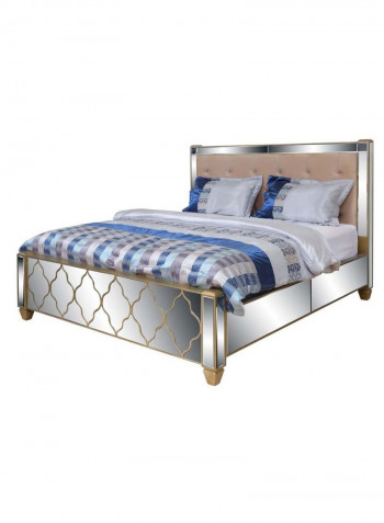 Dubai Collection Bed Silver/Gold