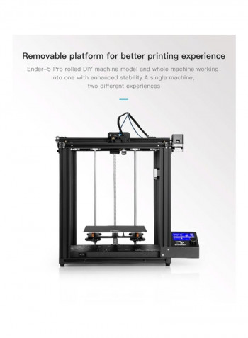 High Precision Ender-5 Pro 3D Printer DIY Kit 8.6x8.6x11.8inch Black