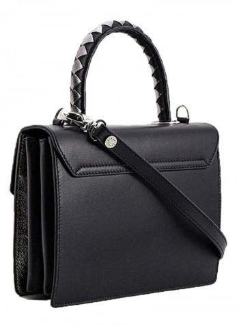 Audrey Butterfly Detail Shoulder Bag Black