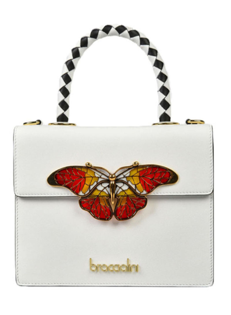 Audrey Butterfly Logo Detail Crossbody Bag Multicolour