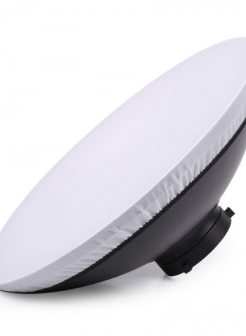 Studio Photography Speedlite Strobe Lighting Diffuser Beauty Dish Lampshade Bowens Mount 70cm Black