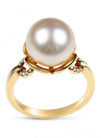 18K Yellow Gold South Sea Pearl Ring