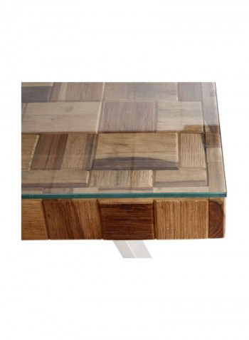 Castilian Coffee Table Beige/Brown/White 120x120x45centimeter