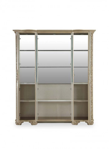 Wella Wine Cabinet Gold 188 x 51 x 216.5cm