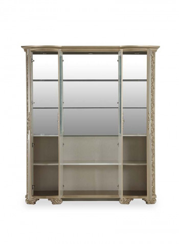 Wella Wine Cabinet Gold 188 x 51 x 216.5cm