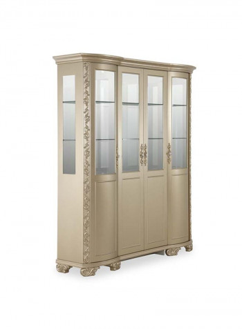 Wella Wine Cabinet Gold 188 x 51 x 216.5cm