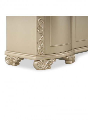 Wella Wine Cabinet Gold 188 x 51 x 216.5cm