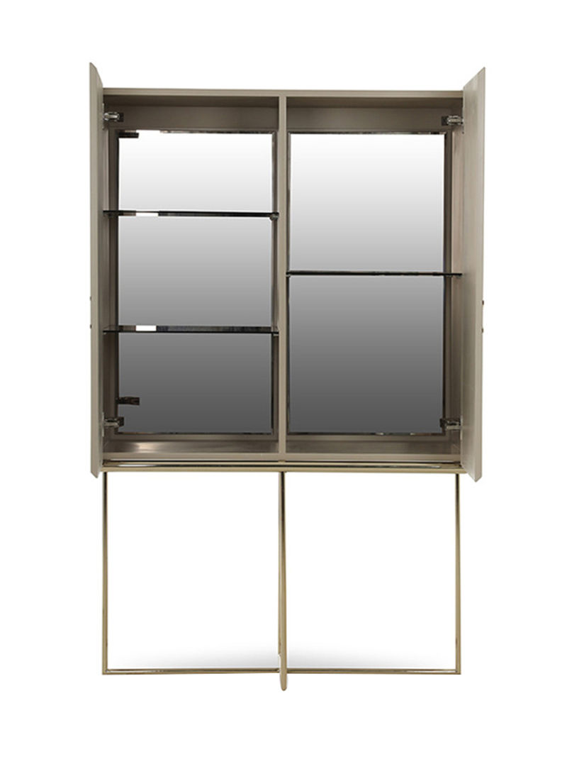 Kate Bar Cabinet Beige 100x49x160cm