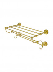 Prestige Regal Collection Brass Towel Shelf Golden 36x14x12inch